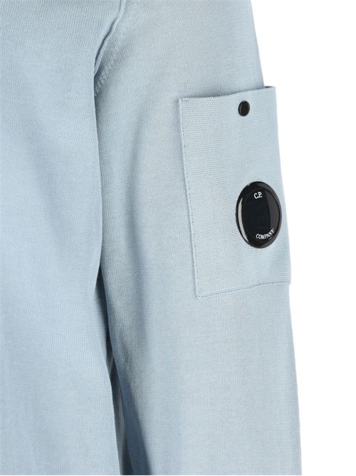 Maglia uomo girocollo celeste CP COMPANY | 20CMKN105A0063230809